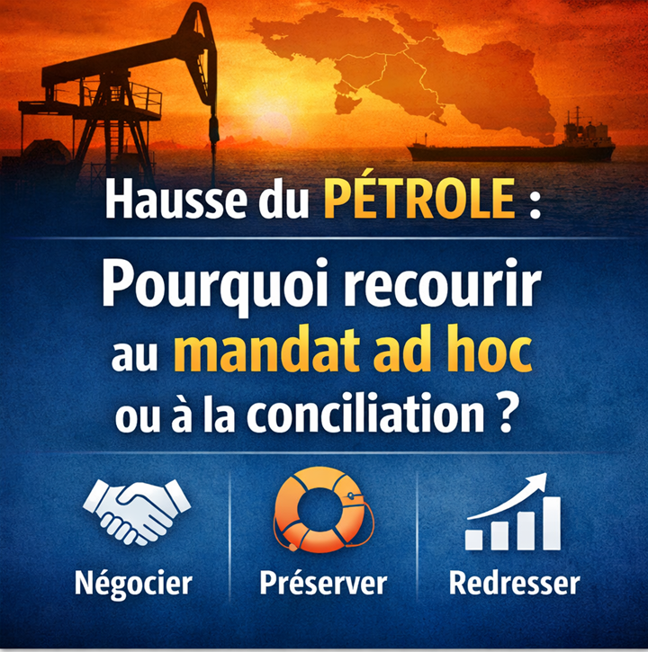 Hausse du pétrole : pourquoi recourir au mandat ad hoc ou à la conciliation ?